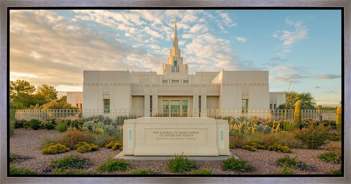 Phoenix Temple Golden Foundations Gallery Wrap