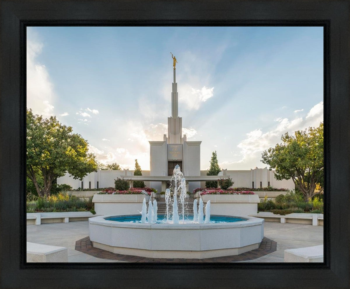 Denver Temple Eternal Fountain Gallery Wrap