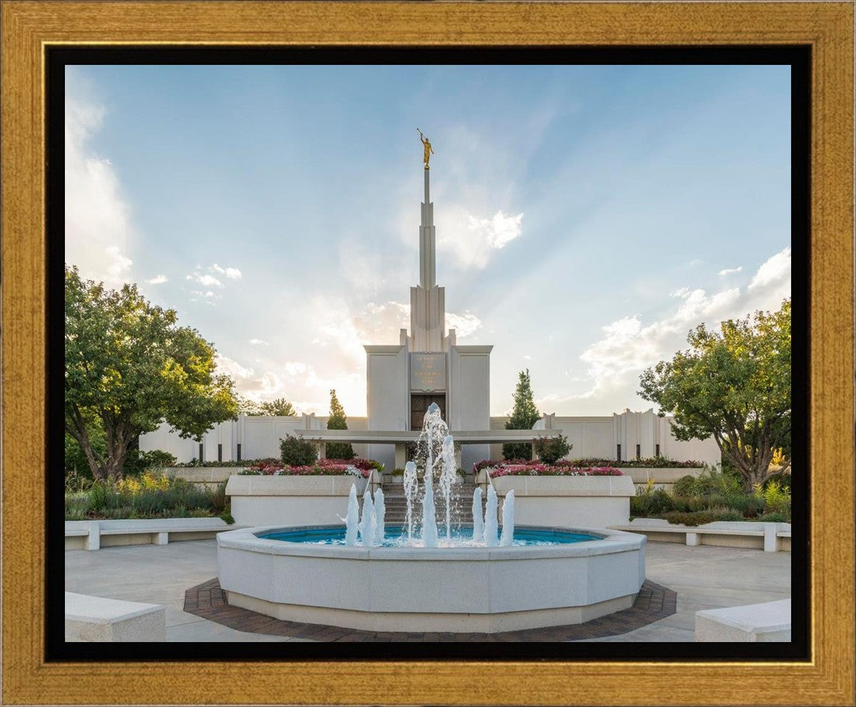 Denver Temple Eternal Fountain Gallery Wrap