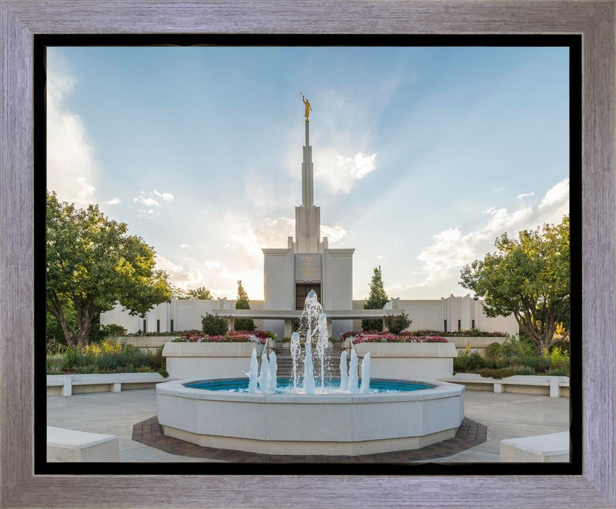 Denver Temple Eternal Fountain Gallery Wrap