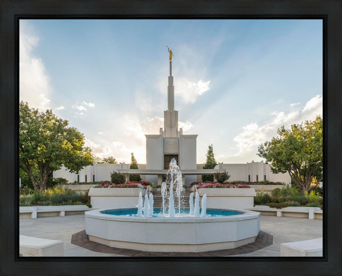 Denver Temple Eternal Fountain Gallery Wrap
