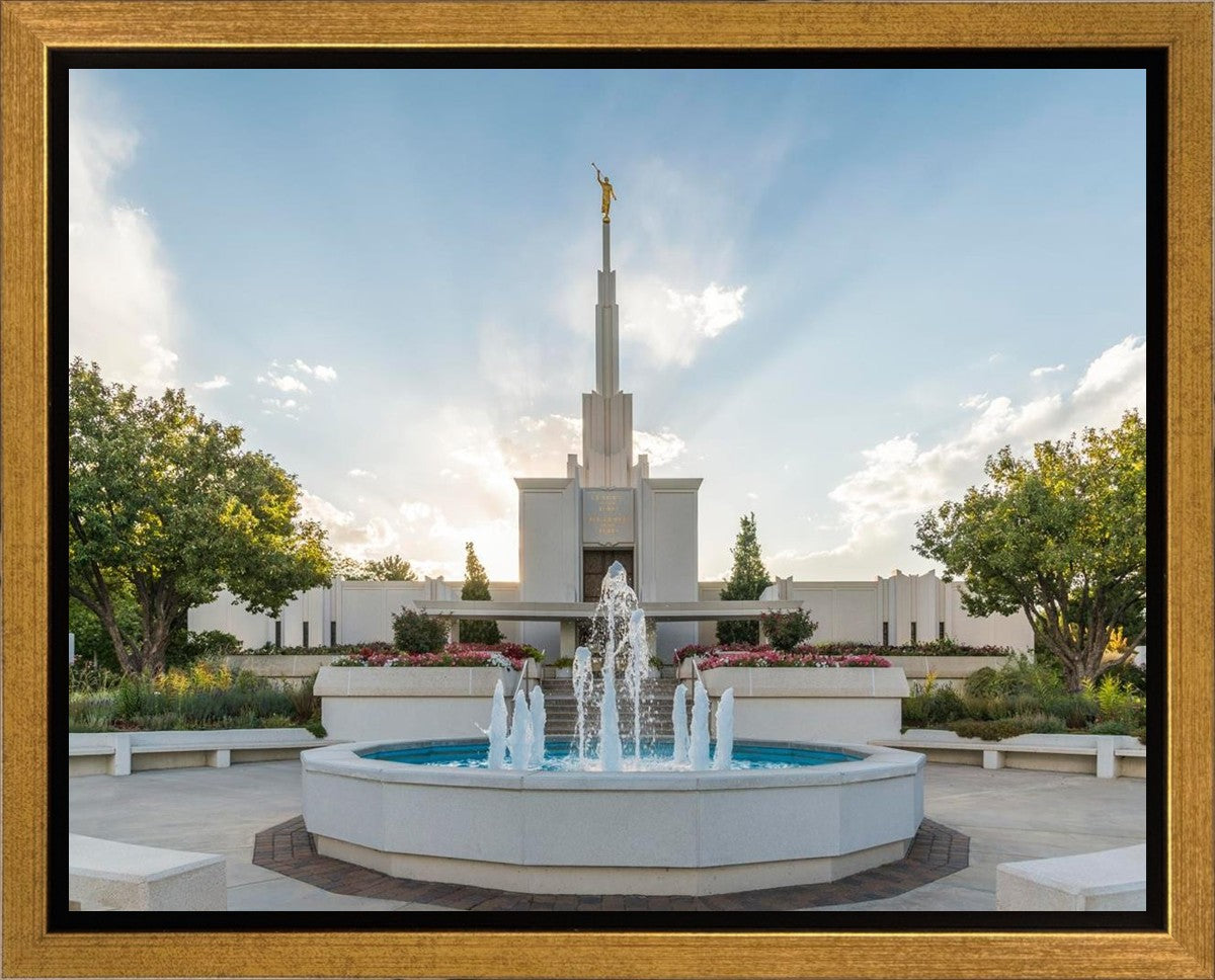 Denver Temple Eternal Fountain Gallery Wrap