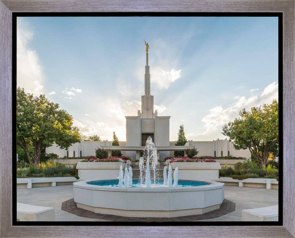 Denver Temple Eternal Fountain Gallery Wrap