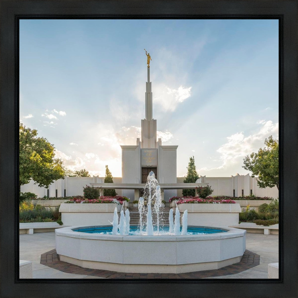 Denver Temple Eternal Fountain Gallery Wrap