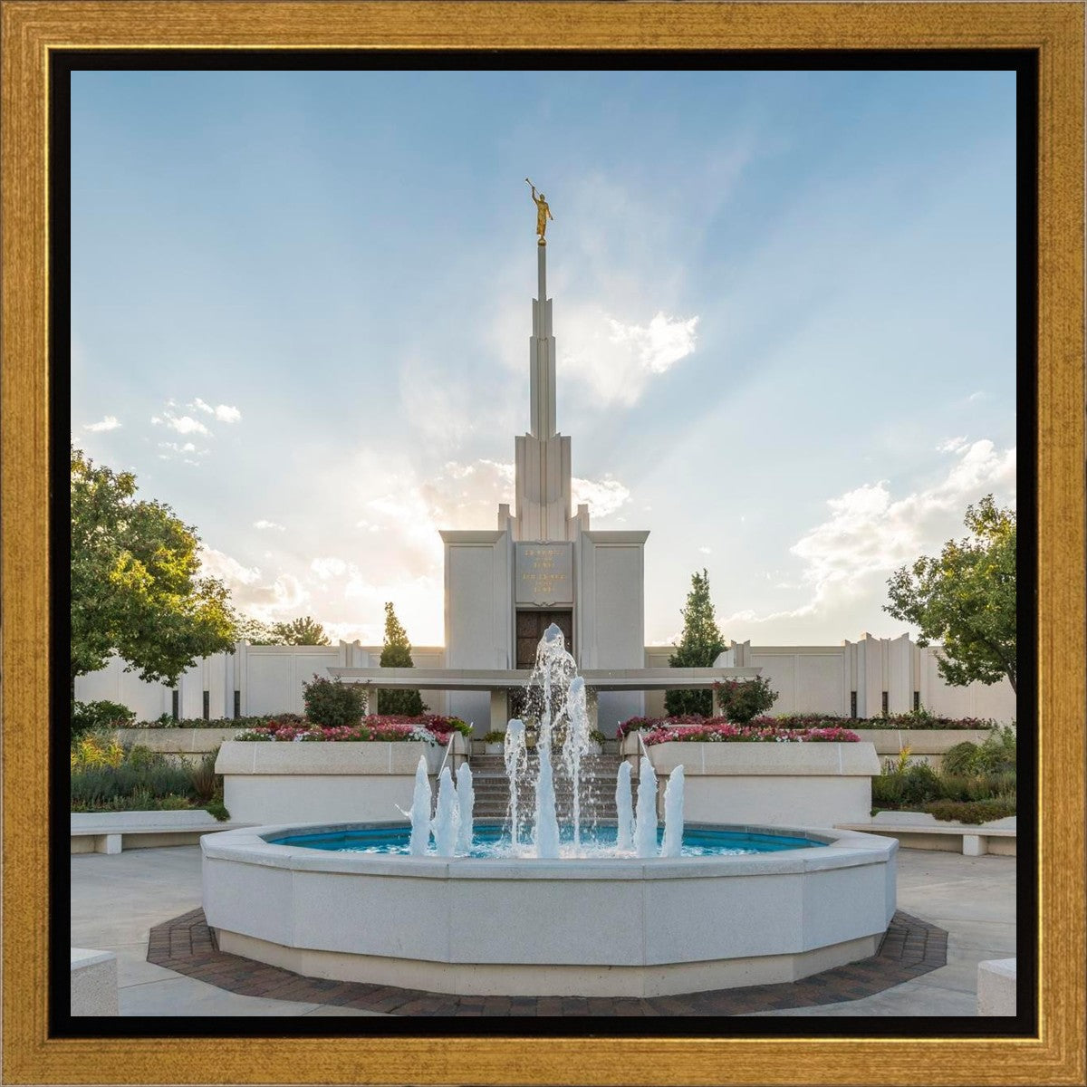 Denver Temple Eternal Fountain Gallery Wrap