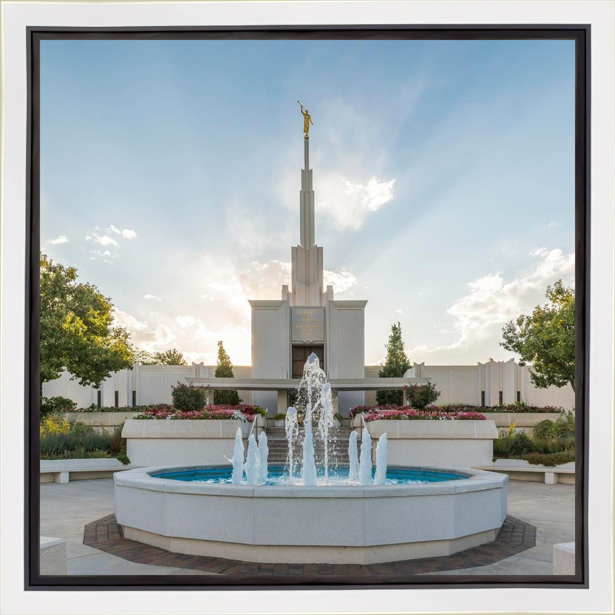 Denver Temple Eternal Fountain Gallery Wrap