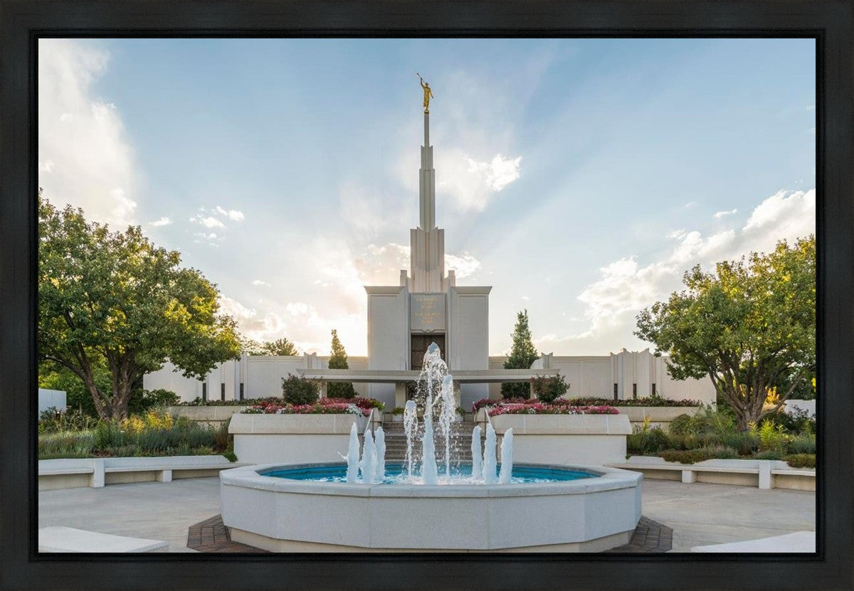Denver Temple Eternal Fountain Gallery Wrap