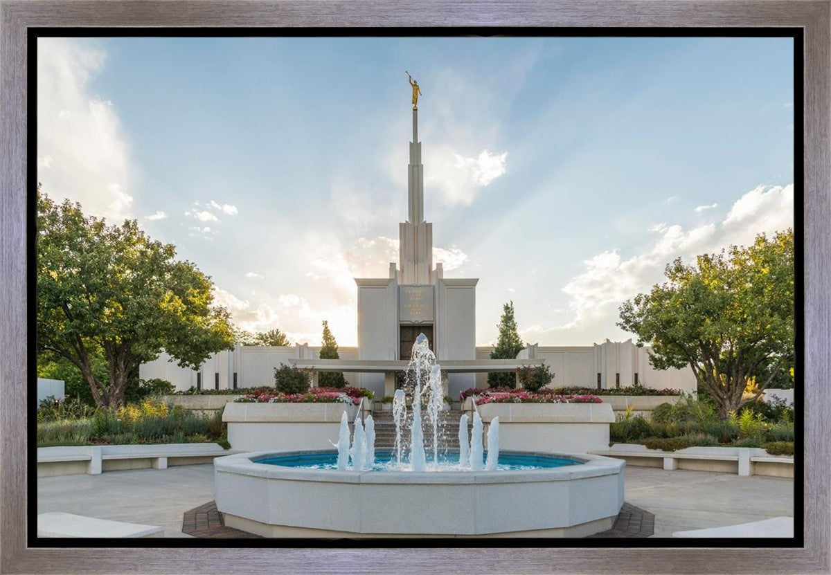Denver Temple Eternal Fountain Gallery Wrap