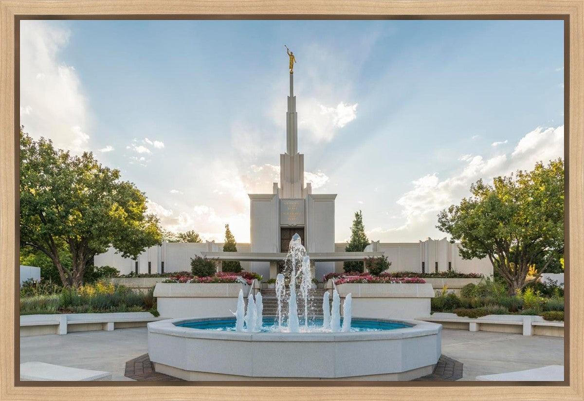 Denver Temple Eternal Fountain Gallery Wrap