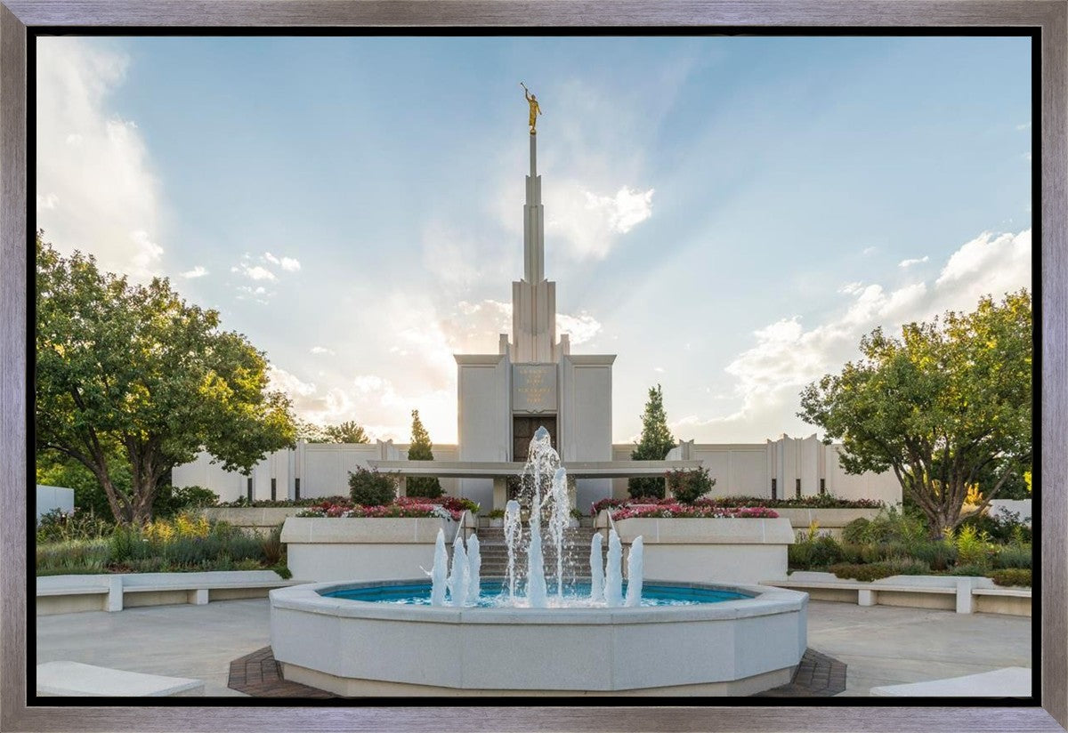 Denver Temple Eternal Fountain Gallery Wrap