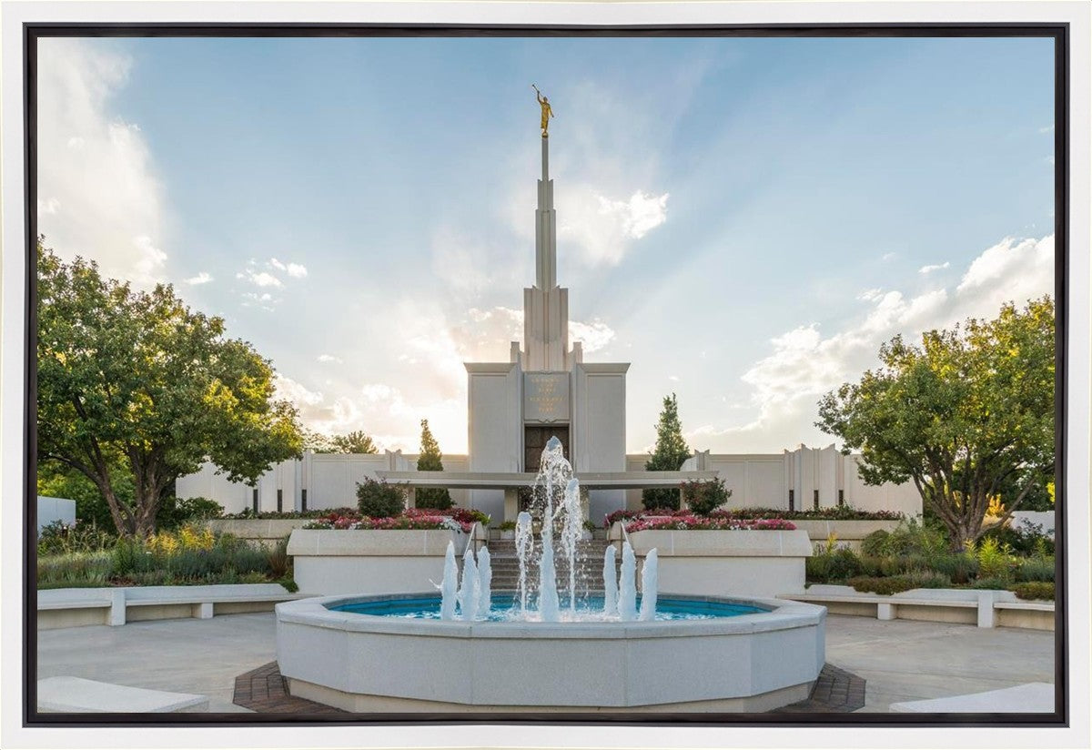 Denver Temple Eternal Fountain Gallery Wrap
