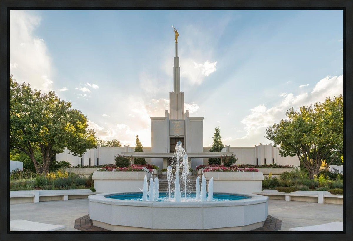 Denver Temple Eternal Fountain Gallery Wrap