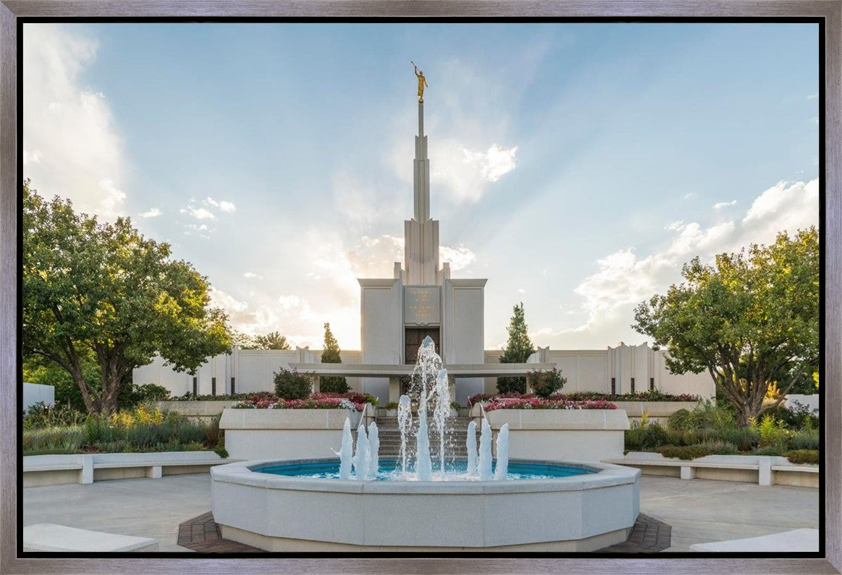 Denver Temple Eternal Fountain Gallery Wrap