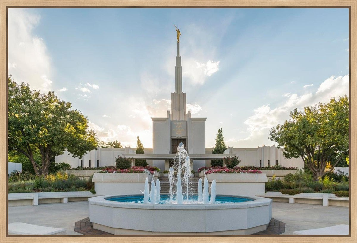 Denver Temple Eternal Fountain Gallery Wrap