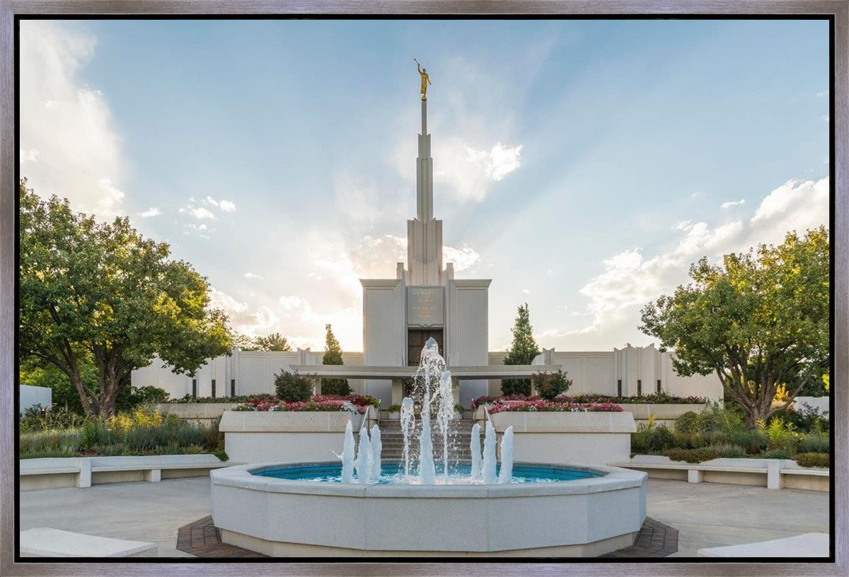 Denver Temple Eternal Fountain Gallery Wrap
