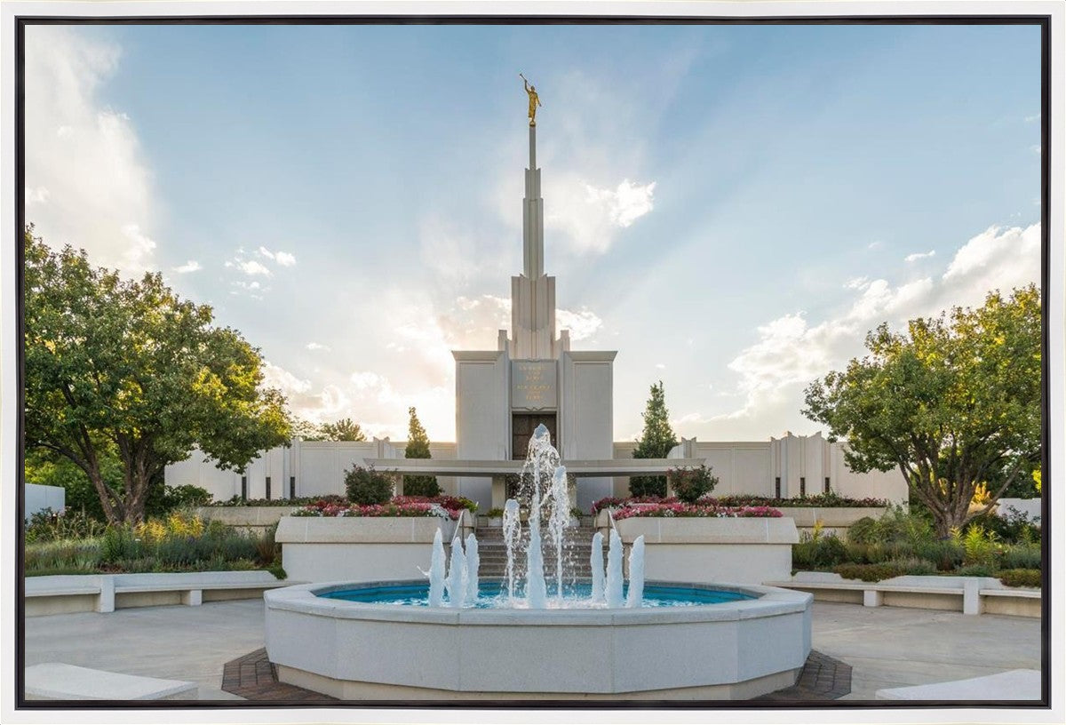 Denver Temple Eternal Fountain Gallery Wrap
