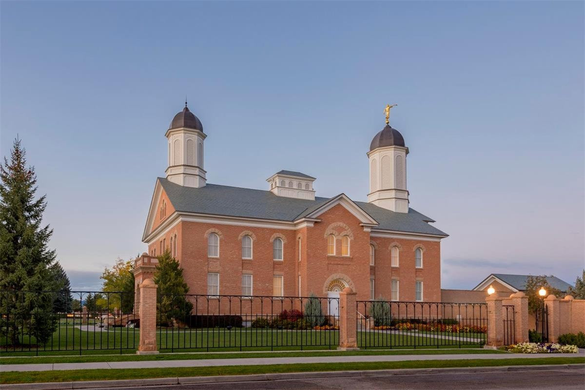 Vernal Temple Late Sunset Gallery Wrap