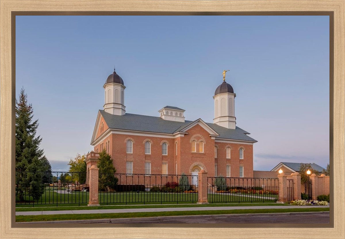 Vernal Temple Late Sunset Gallery Wrap