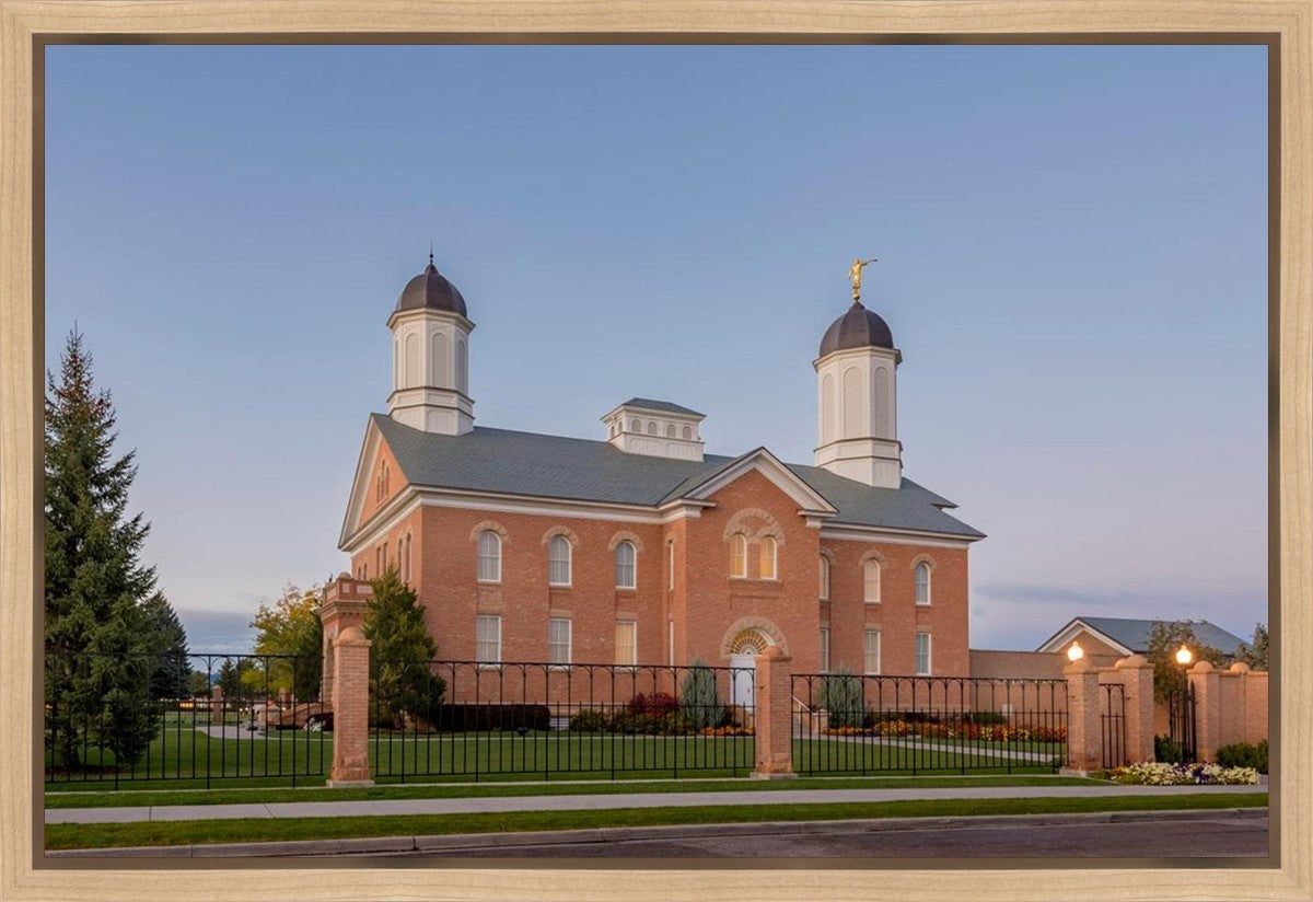 Vernal Temple Late Sunset Gallery Wrap