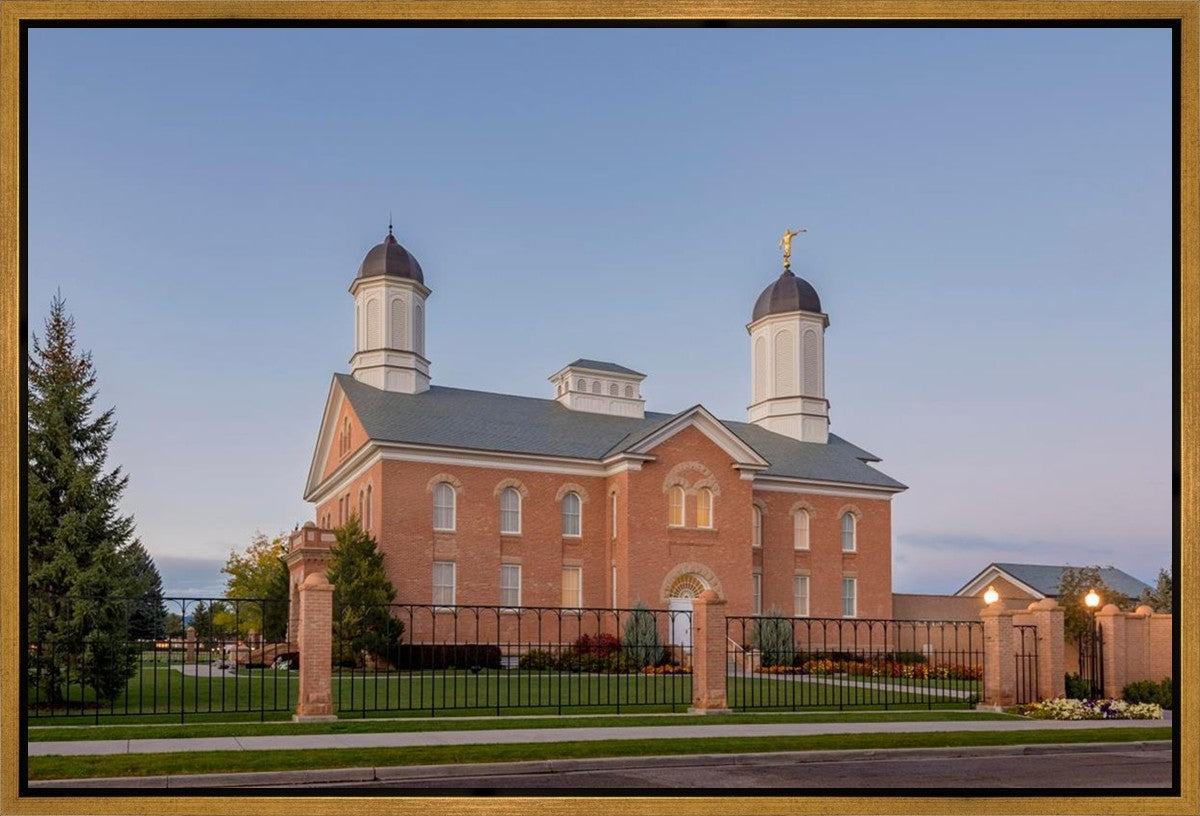Vernal Temple Late Sunset Gallery Wrap