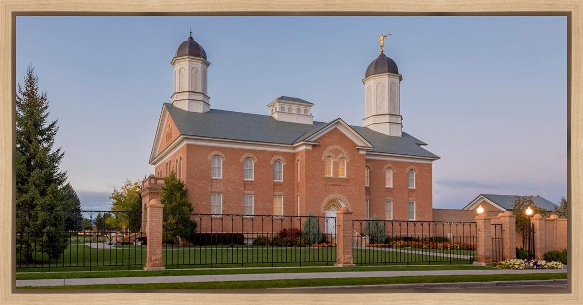Vernal Temple Late Sunset Gallery Wrap