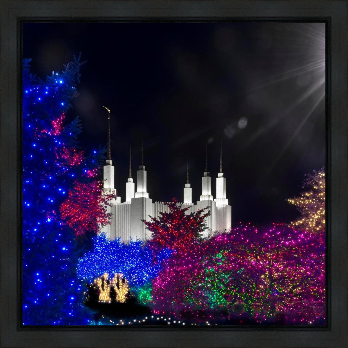Washington DC Temple Christmas Spirit Gallery Wrap