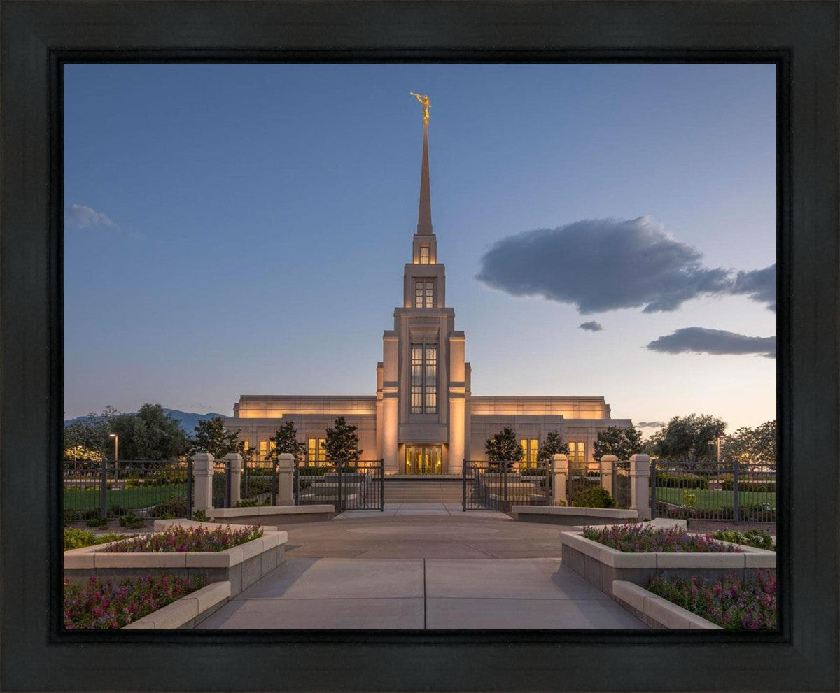 Gila Valley Temple Valley Sunset Gallery Wrap