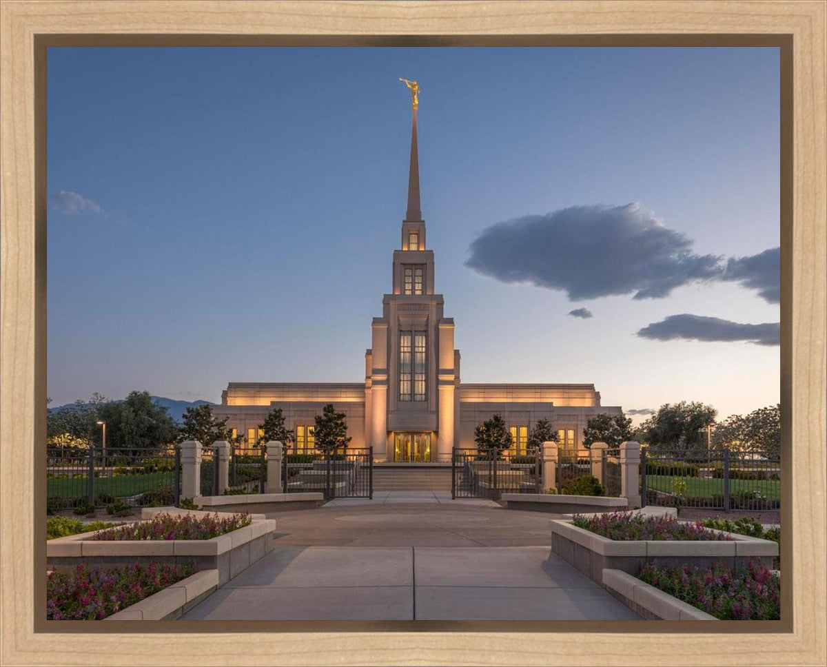 Gila Valley Temple Valley Sunset Gallery Wrap