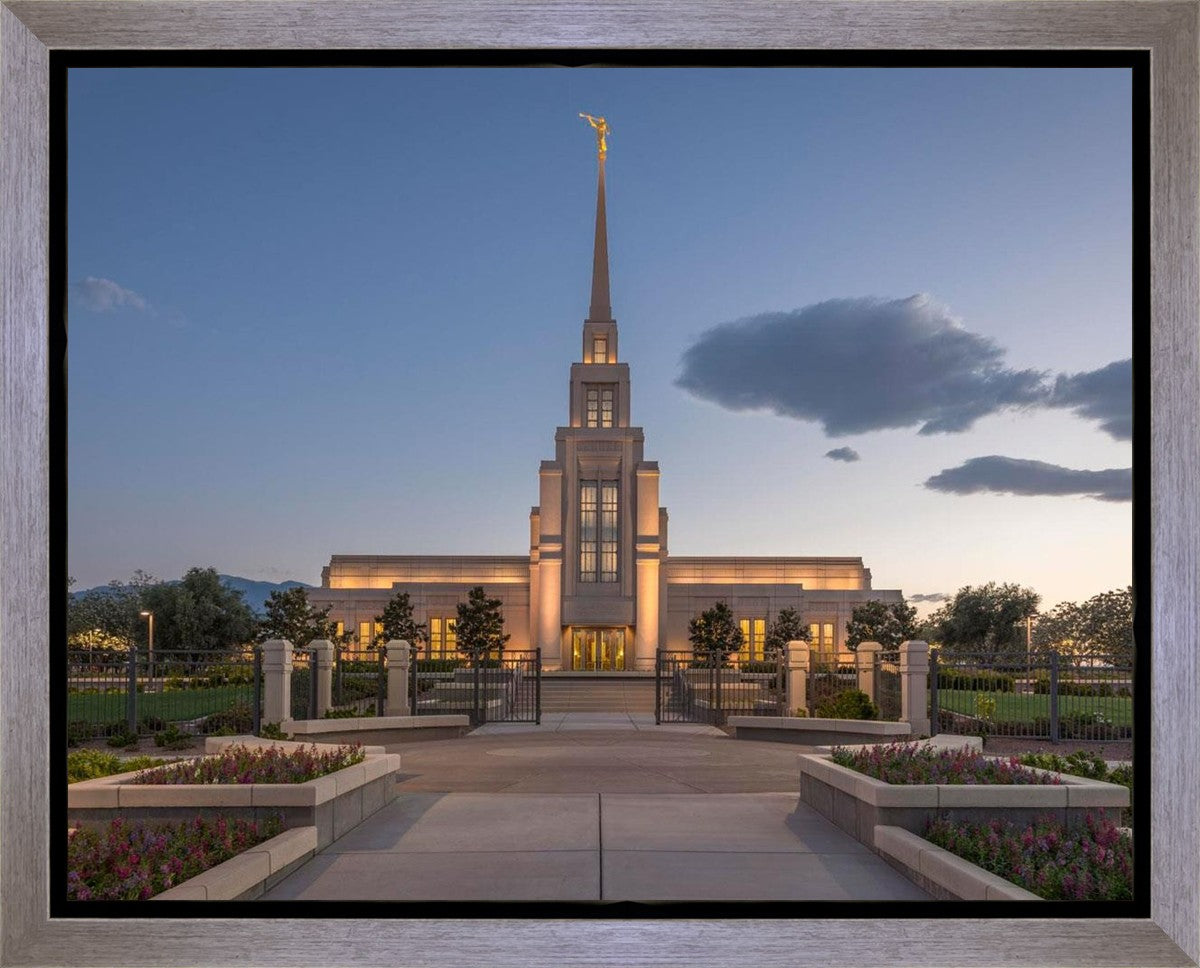 Gila Valley Temple Valley Sunset Gallery Wrap