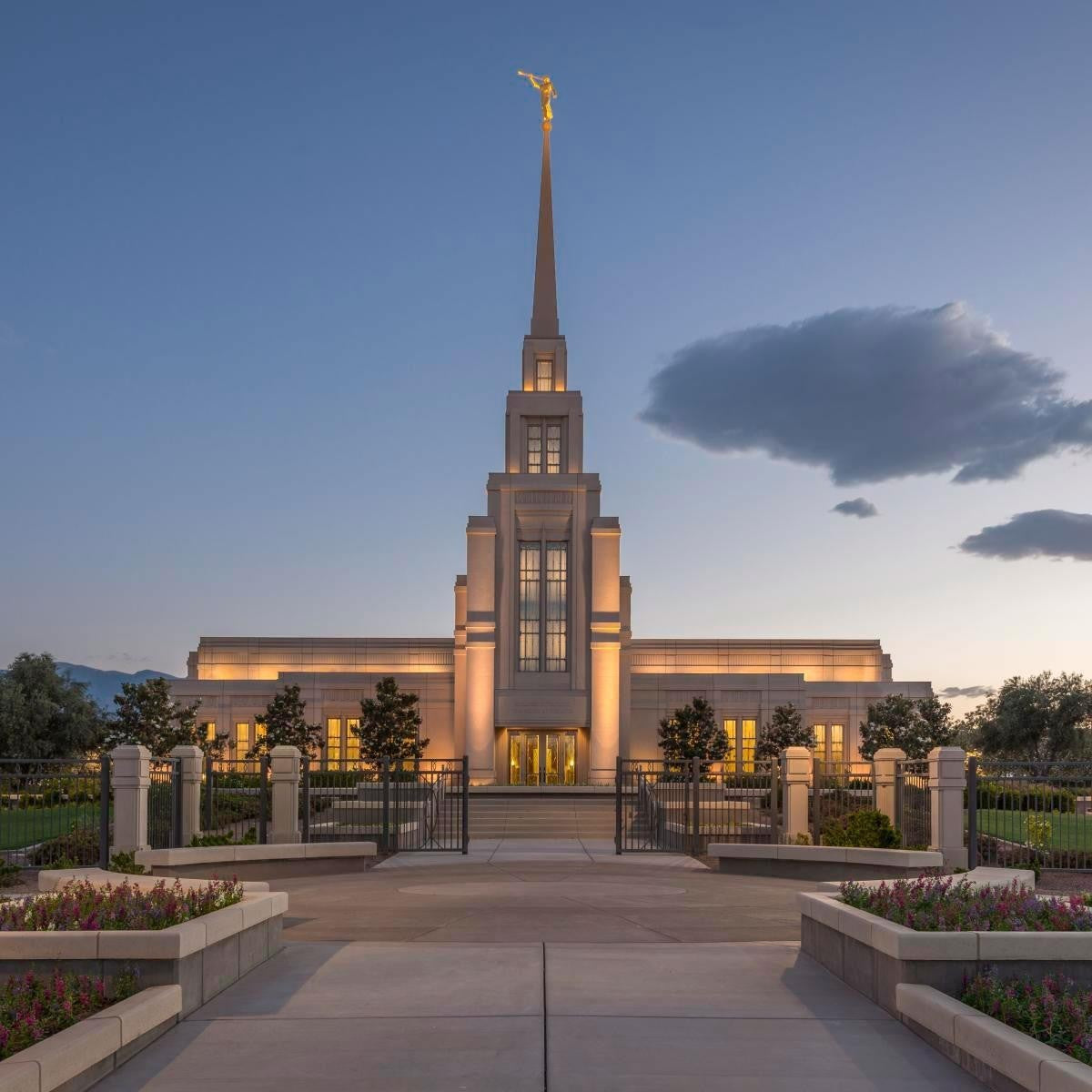 Gila Valley Temple Valley Sunset Gallery Wrap