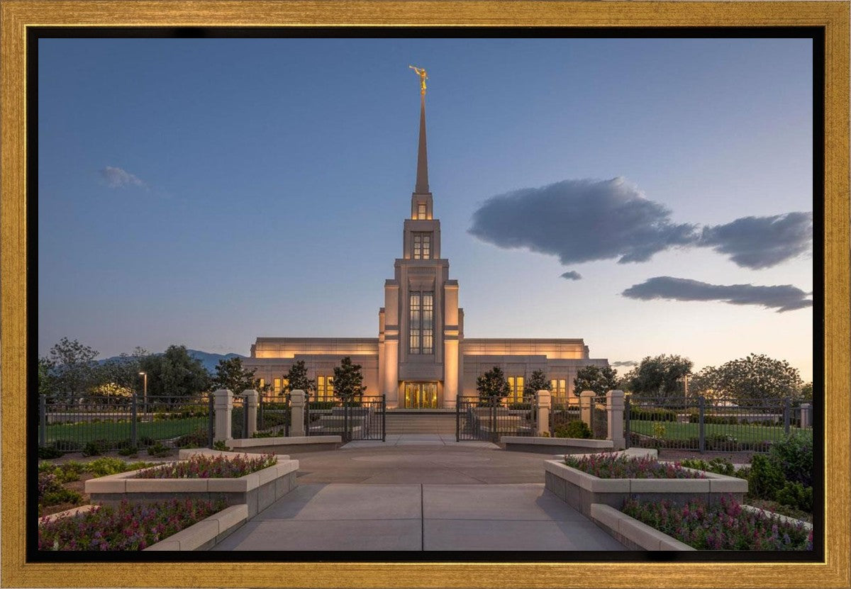 Gila Valley Temple Valley Sunset Gallery Wrap