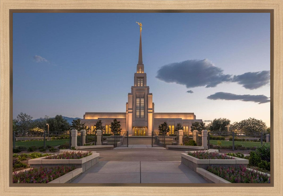 Gila Valley Temple Valley Sunset Gallery Wrap