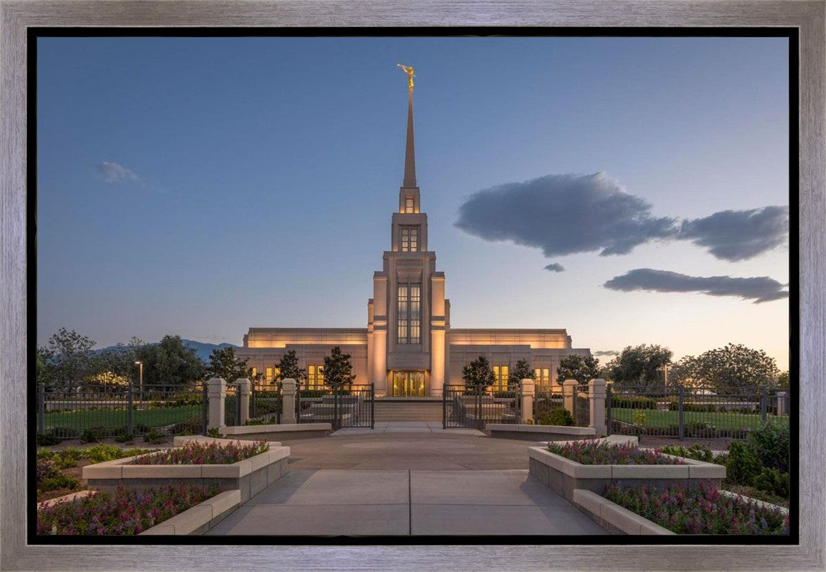 Gila Valley Temple Valley Sunset Gallery Wrap