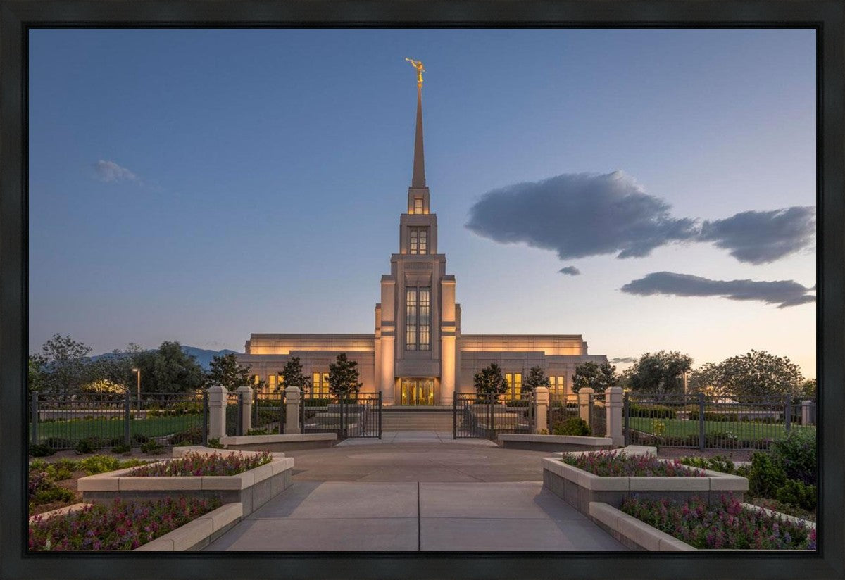 Gila Valley Temple Valley Sunset Gallery Wrap