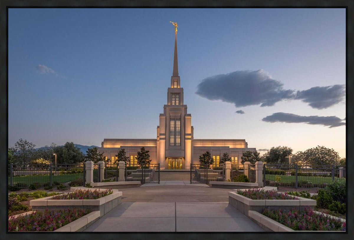 Gila Valley Temple Valley Sunset Gallery Wrap