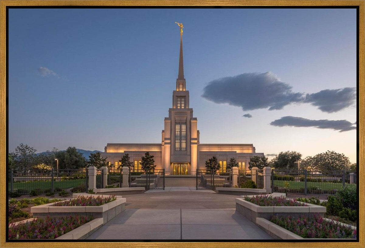 Gila Valley Temple Valley Sunset Gallery Wrap