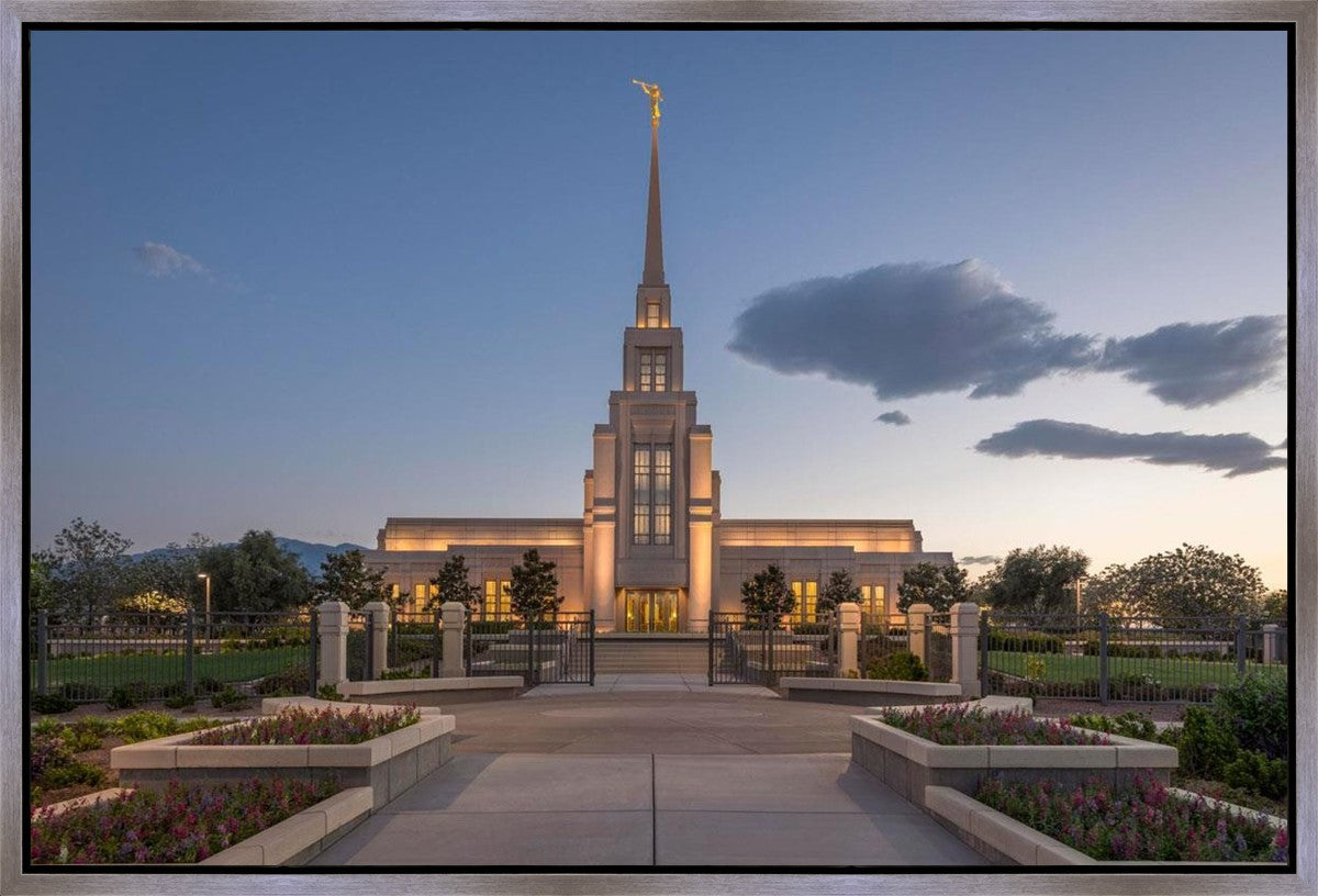Gila Valley Temple Valley Sunset Gallery Wrap