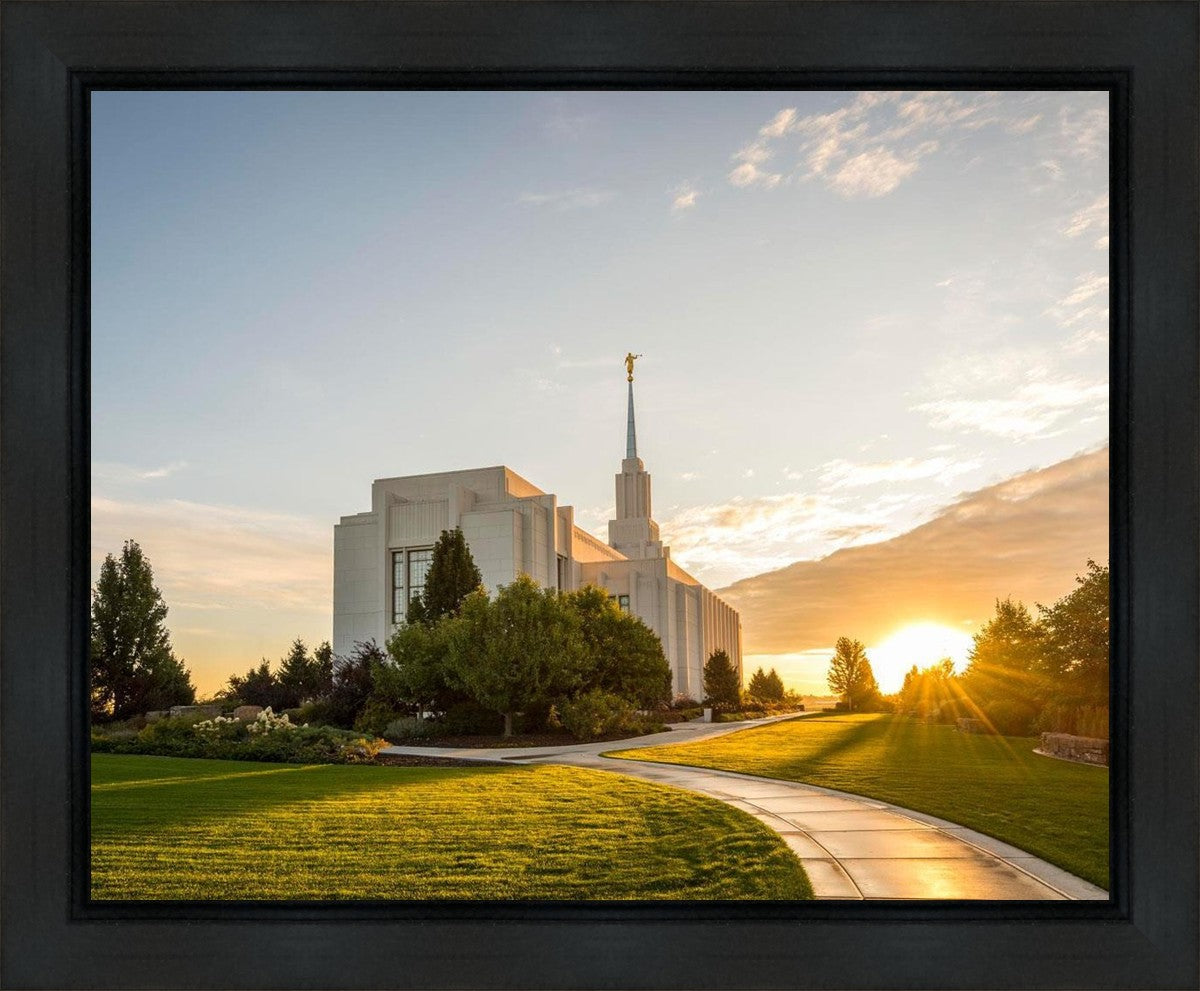 Twin Falls Temple Morning Light Gallery Wrap