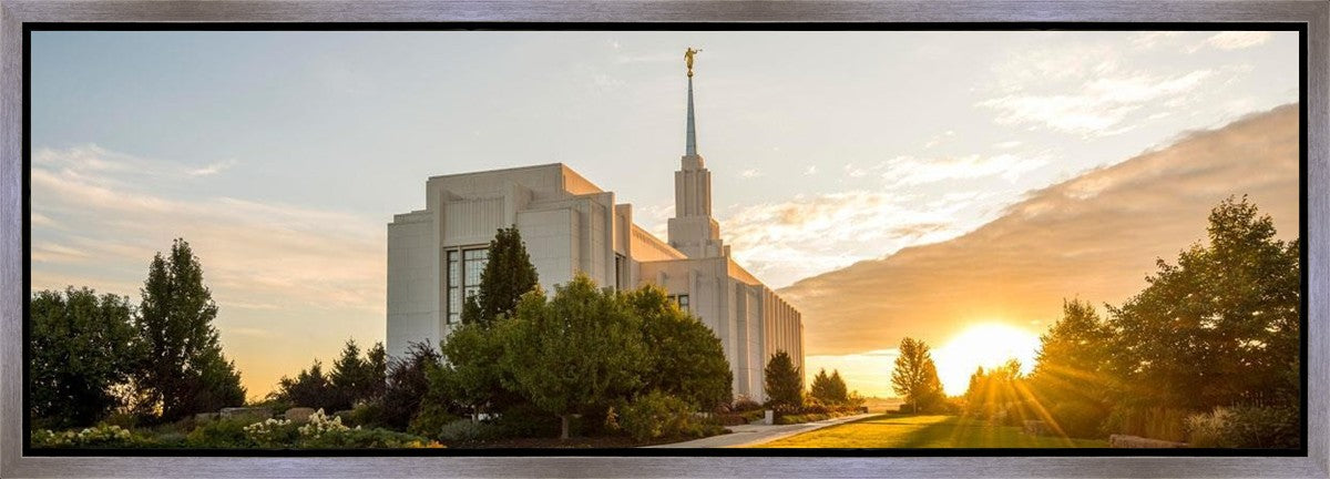 Twin Falls Temple Morning Light Gallery Wrap