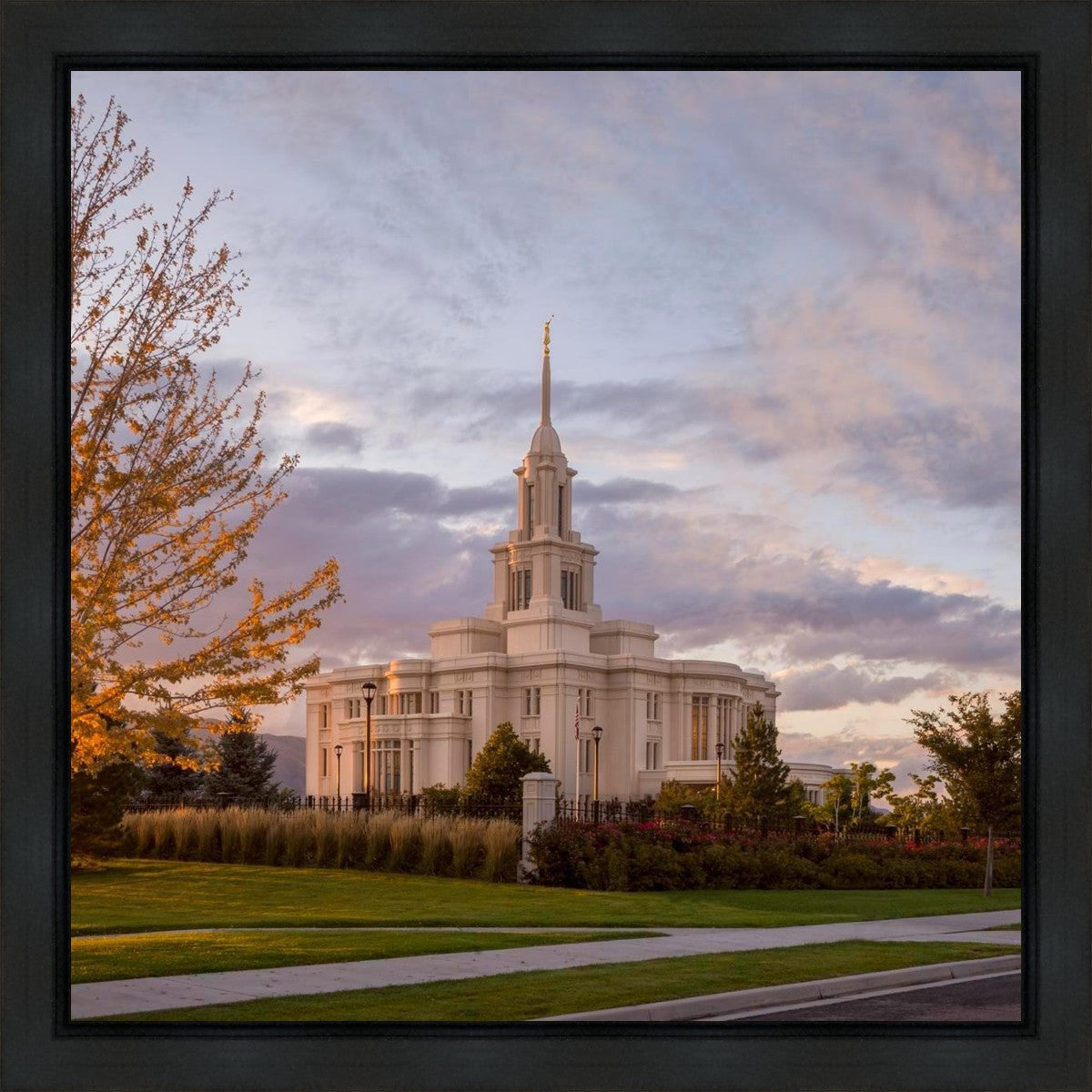 Payson Temple Autumn Light Gallery Wrap