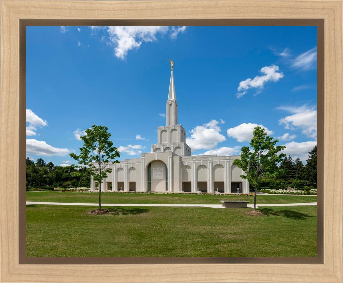 Toronto Ontario Temple Daytime Skies Gallery Wrap