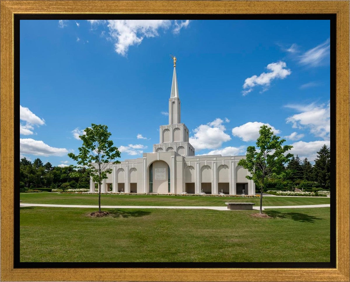 Toronto Ontario Temple Daytime Skies Gallery Wrap