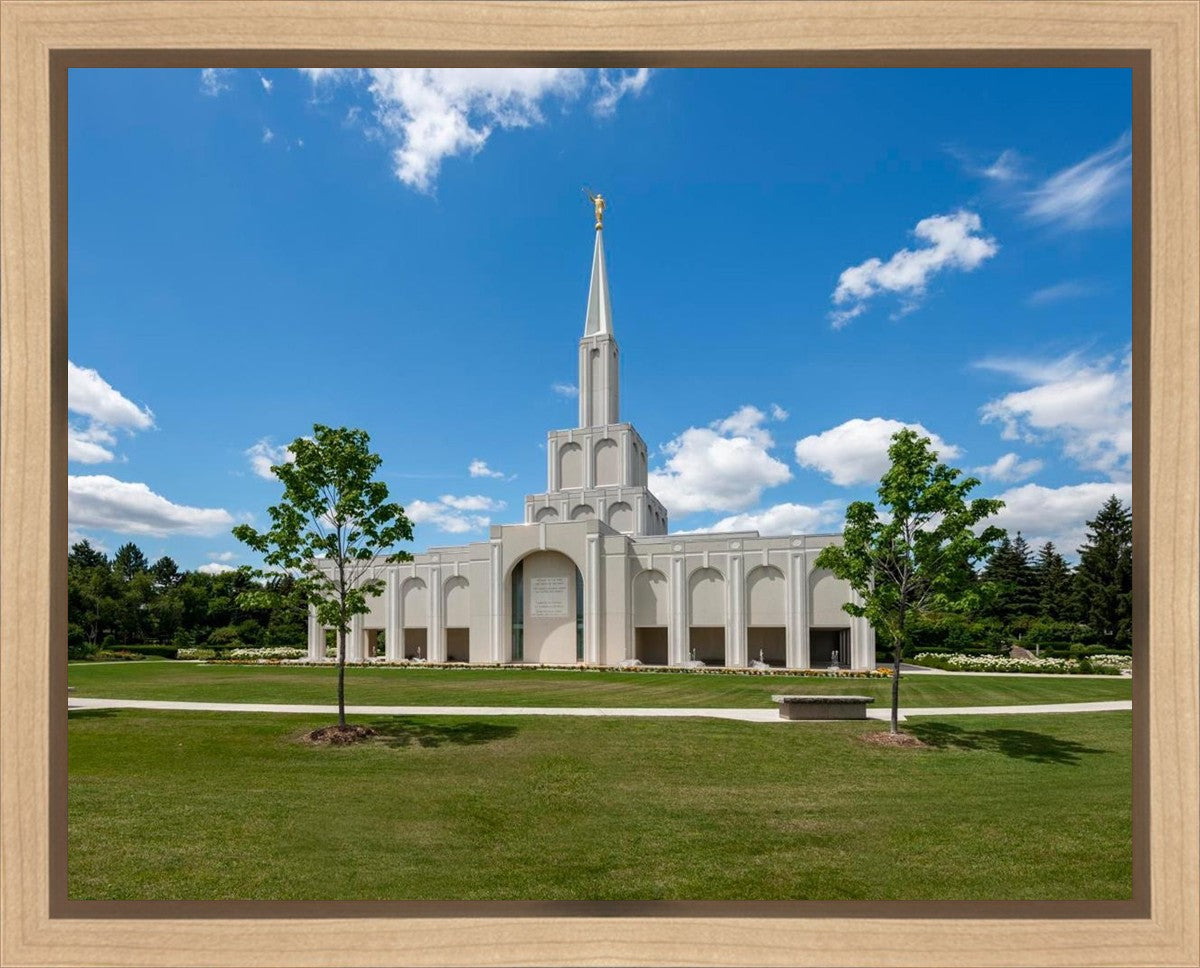 Toronto Ontario Temple Daytime Skies Gallery Wrap