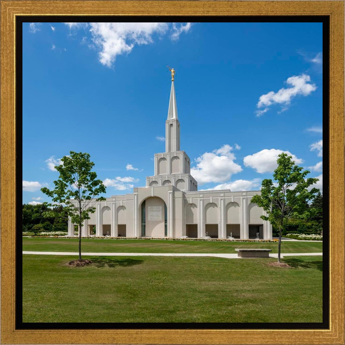 Toronto Ontario Temple Daytime Skies Gallery Wrap