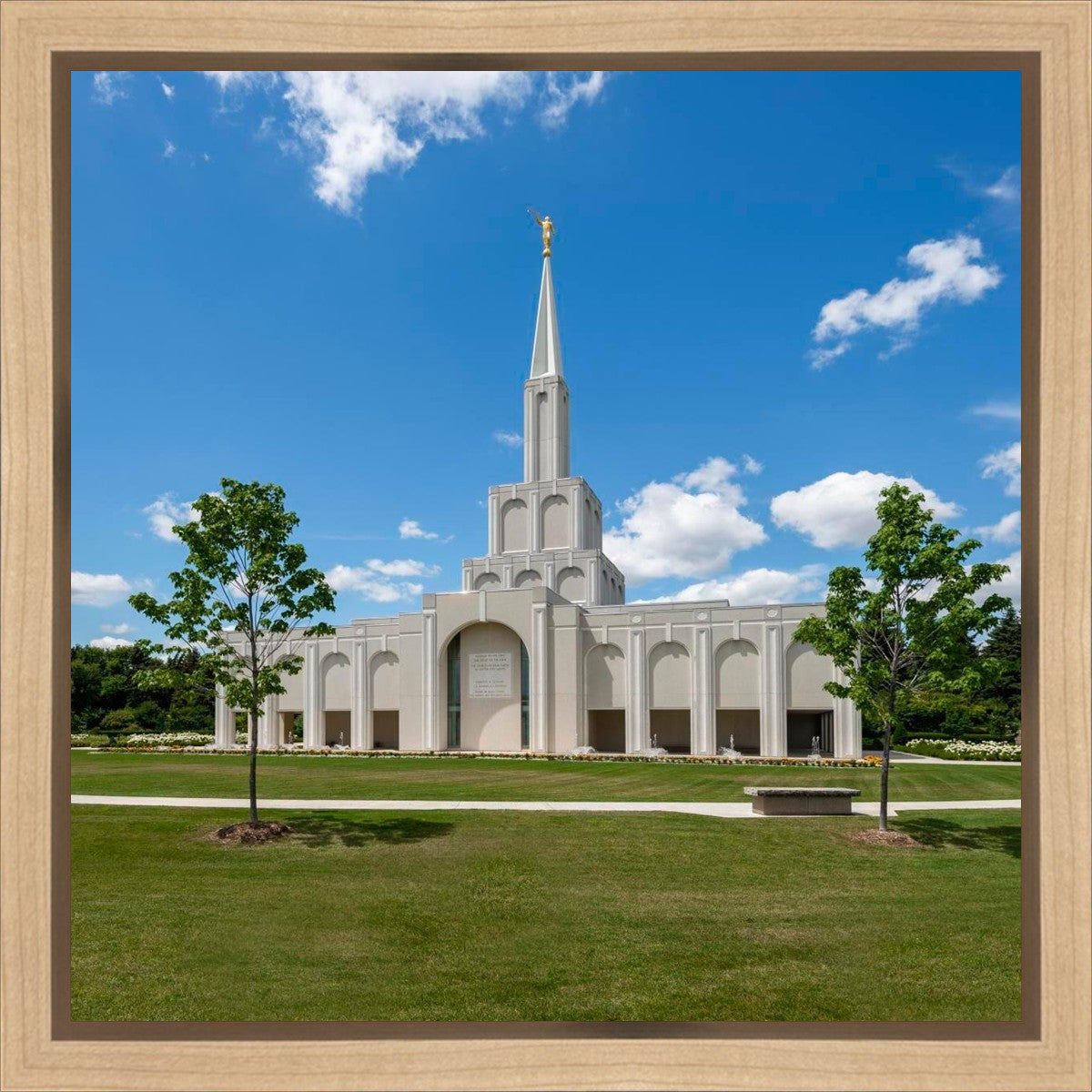 Toronto Ontario Temple Daytime Skies Gallery Wrap