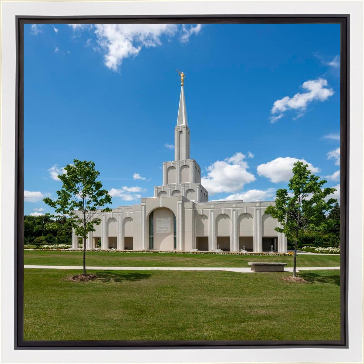 Toronto Ontario Temple Daytime Skies Gallery Wrap