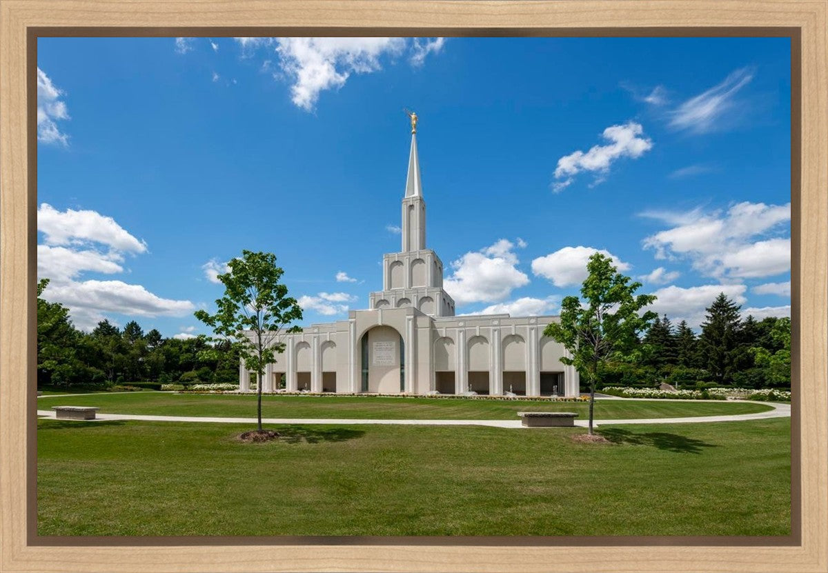 Toronto Ontario Temple Daytime Skies Gallery Wrap