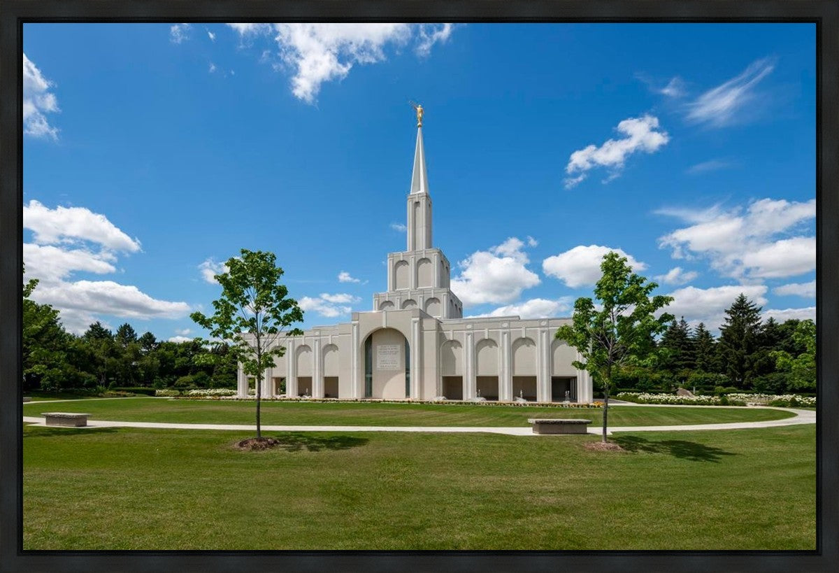 Toronto Ontario Temple Daytime Skies Gallery Wrap