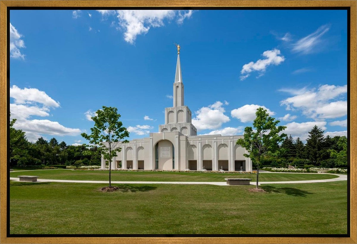 Toronto Ontario Temple Daytime Skies Gallery Wrap
