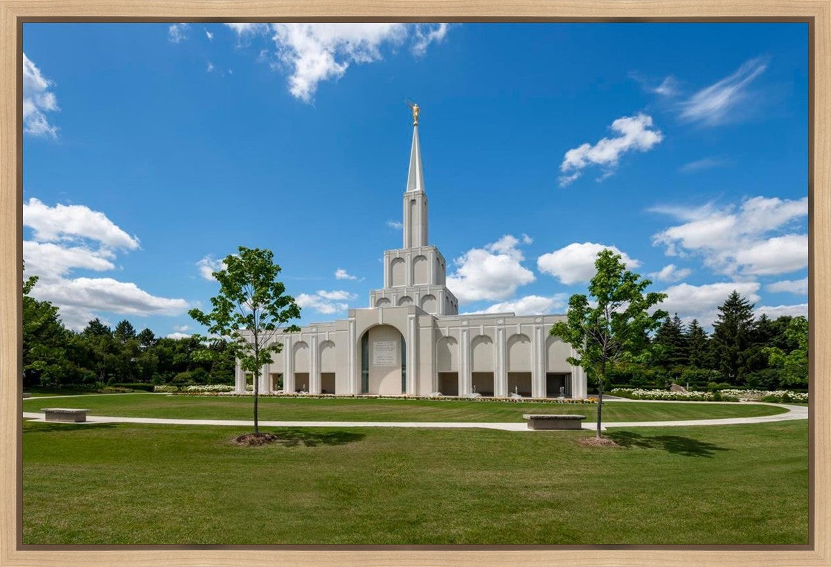 Toronto Ontario Temple Daytime Skies Gallery Wrap